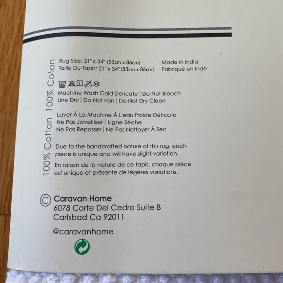 Caravan Home Diamond Woven Rug - Picture 7 of 10